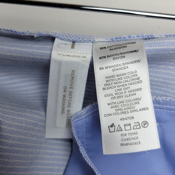 LOFT Marisa Fit Riviera Pinstripe Slim Pants Size 4 Classic Workwear Staple - Picture 11 of 11